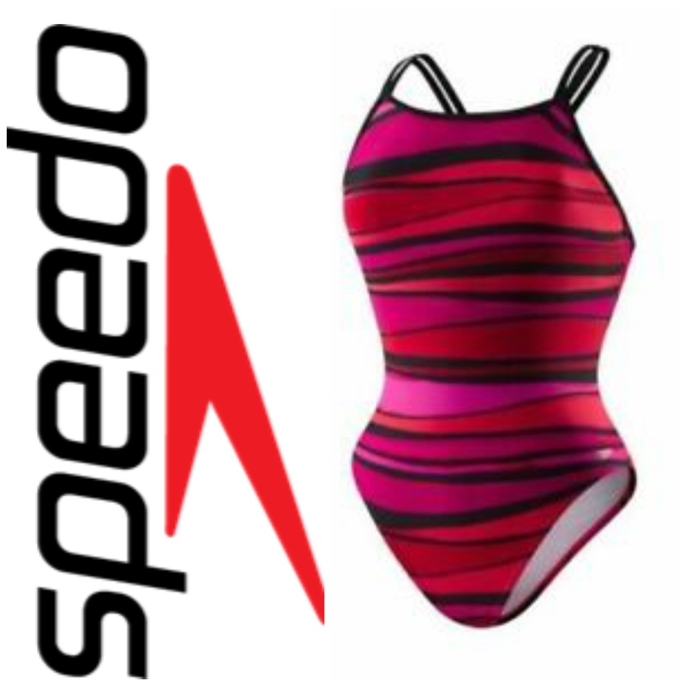 Speedo Double Cross Back Plus Sz 18 Swimsuit
